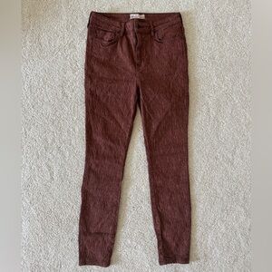 Free People Rust Textured Jeans
